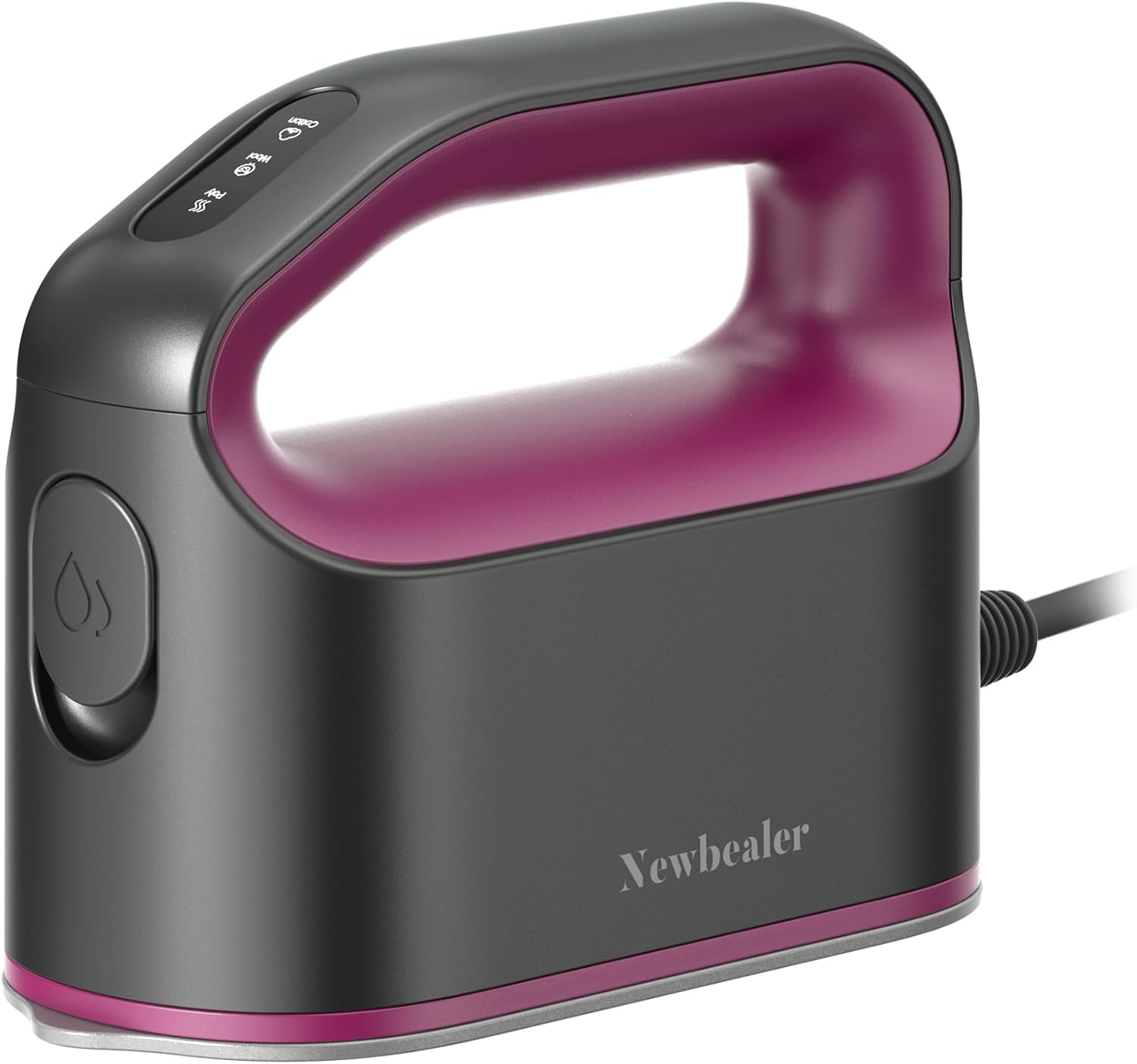 Ash-pink smart steam iron