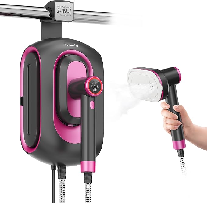pink design 2 in 1 steamer