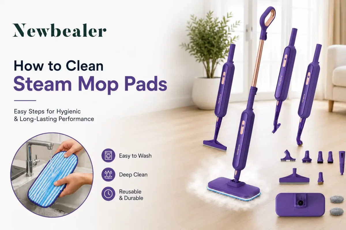 Learn how to properly clean, wash, and maintain reusable steam mop pads.